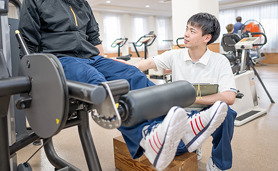 写真: 運動をする様子