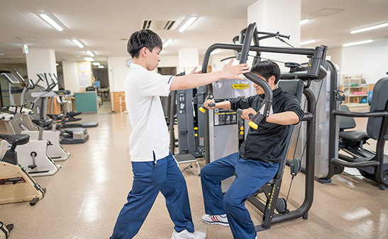 写真: 運動をする様子